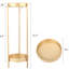 Support pour plante pliante en métal Golden 2, stable et fonctionnel pour plantes d'intérieur et d'extérieur
