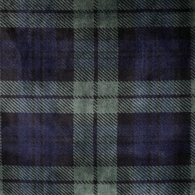 Jeté réversible bleu tartan Tommy Hilfiger, Édimbourg bleu tartan