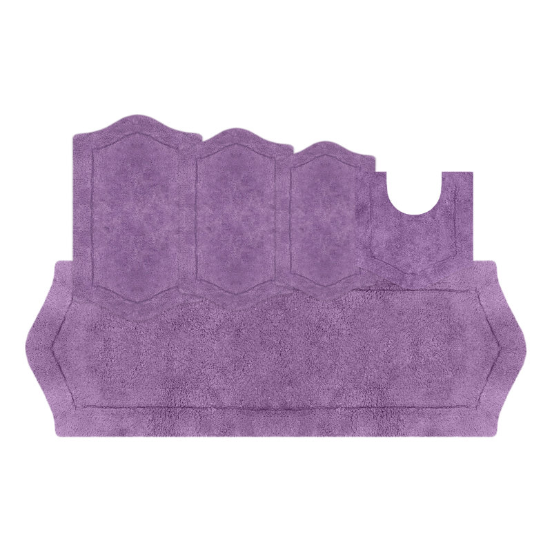 Tapis pour salle de bain Morissette, Mauve