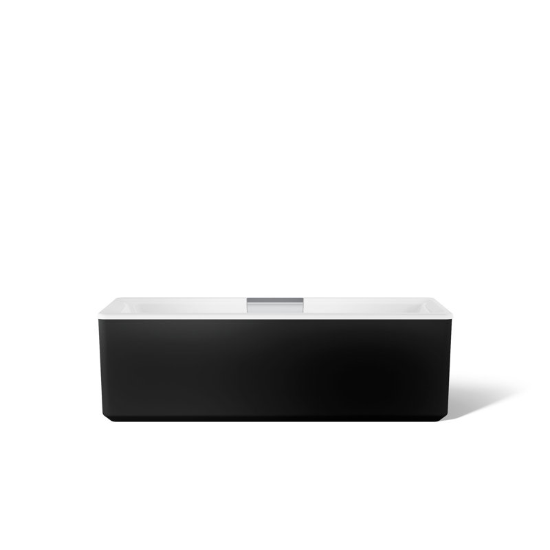 Volute 63 In. X 28-3/8 In. Freestanding Bath With Shroud