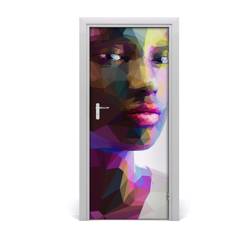 Abstraction Woman Door Decal
