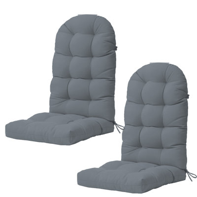 Coussin de chaise épais Adirondack, coussins de patio à haut dossier