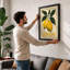 Lemon Study Botanical - Framed Print-862212114-862212117