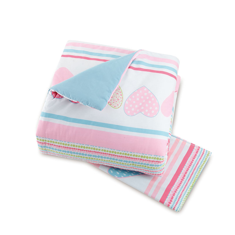 Daphne Hearts Reversible Full/Queen 5-Piece Comforter Set