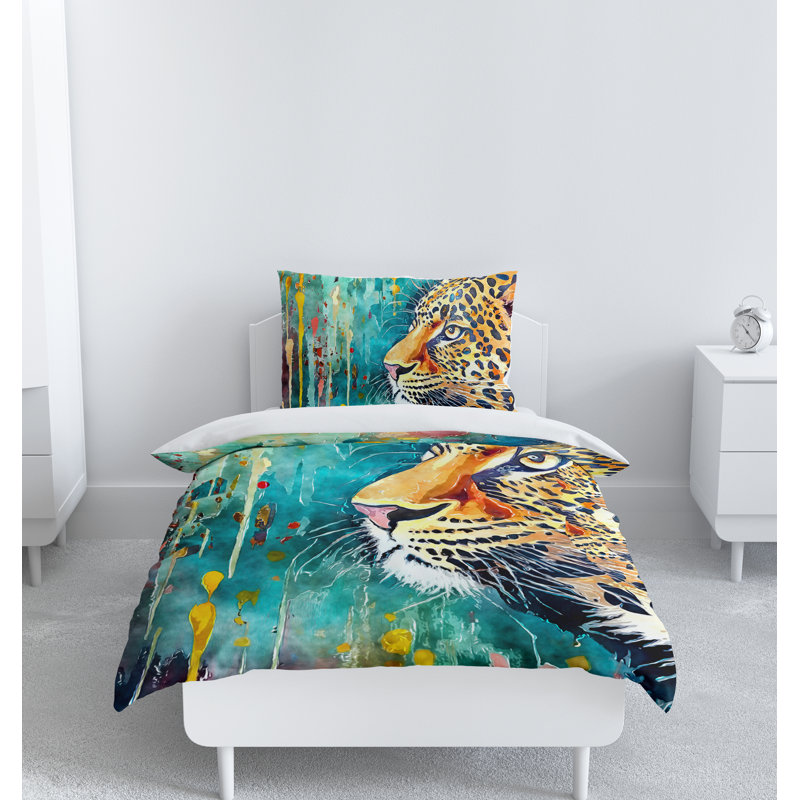 Modern & Contemporary Polyester Duvet Cover, King Duvet Cover + 2 King Shams