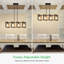 Light Dimmable Kitchen Island Square / Rectangle Chandelier-2105428943