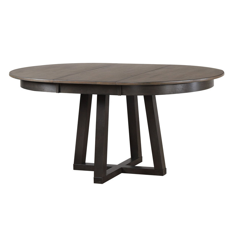 Table de salle à manger Carmavy, Plateau gris/ base noire