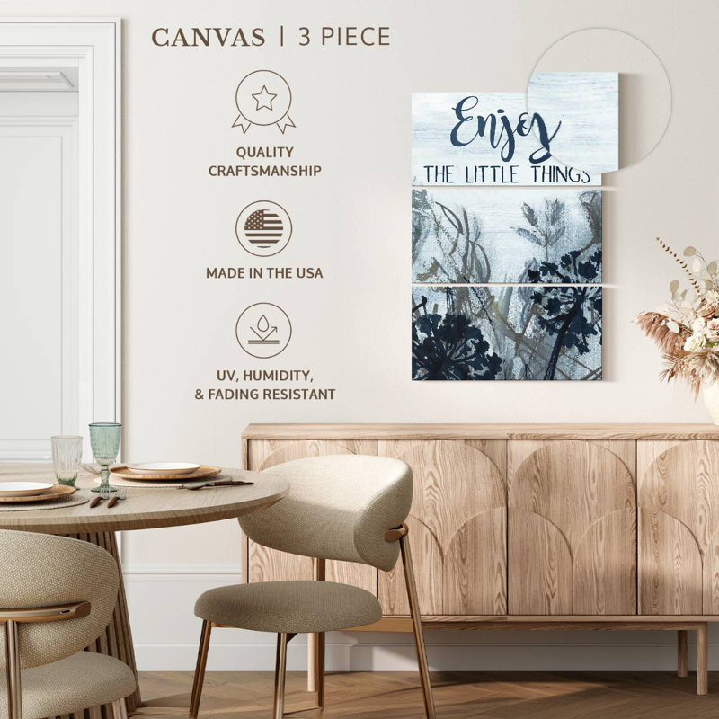 Tergel «Enjoy The Little Things Wildflowers», H 45 po x l 28 po