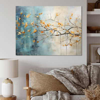 «Orange Teal», impression sur toile