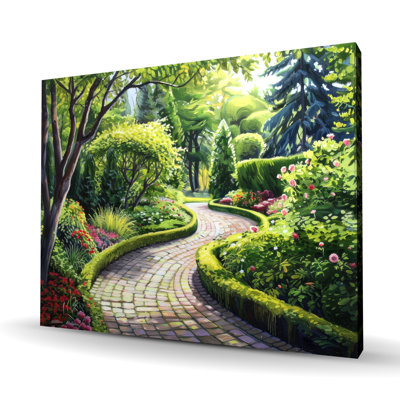 Garden Path - Green Canvas for Home Decor | Nature Inspired Art