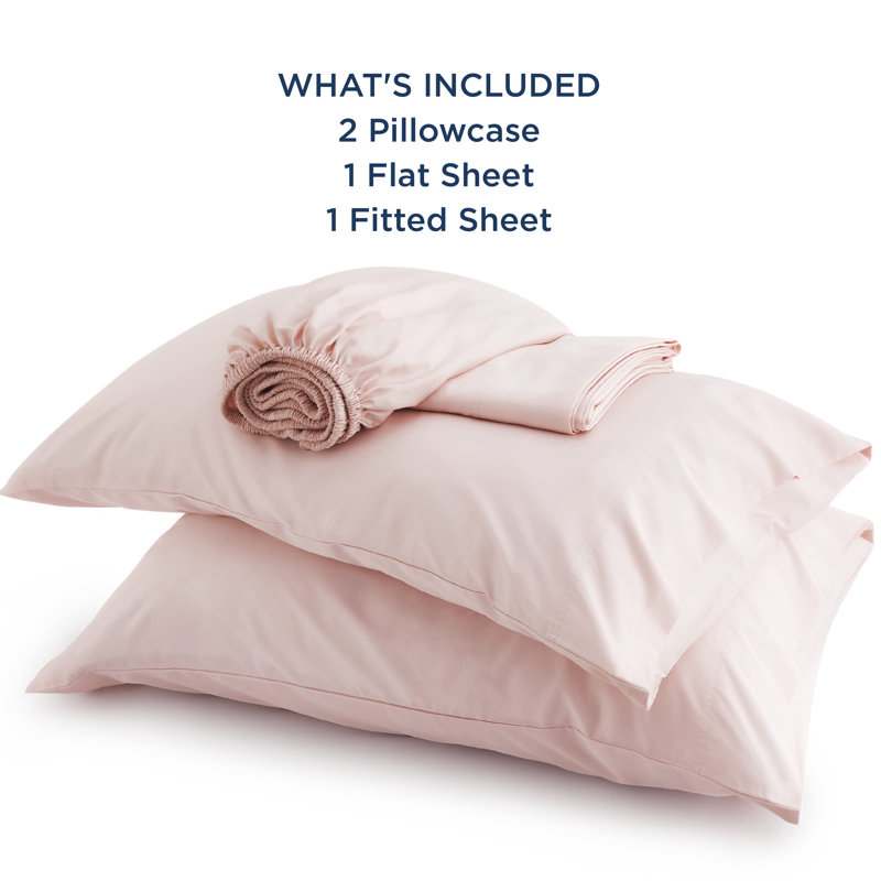 Rayon Duvet Cover Set, Pink
