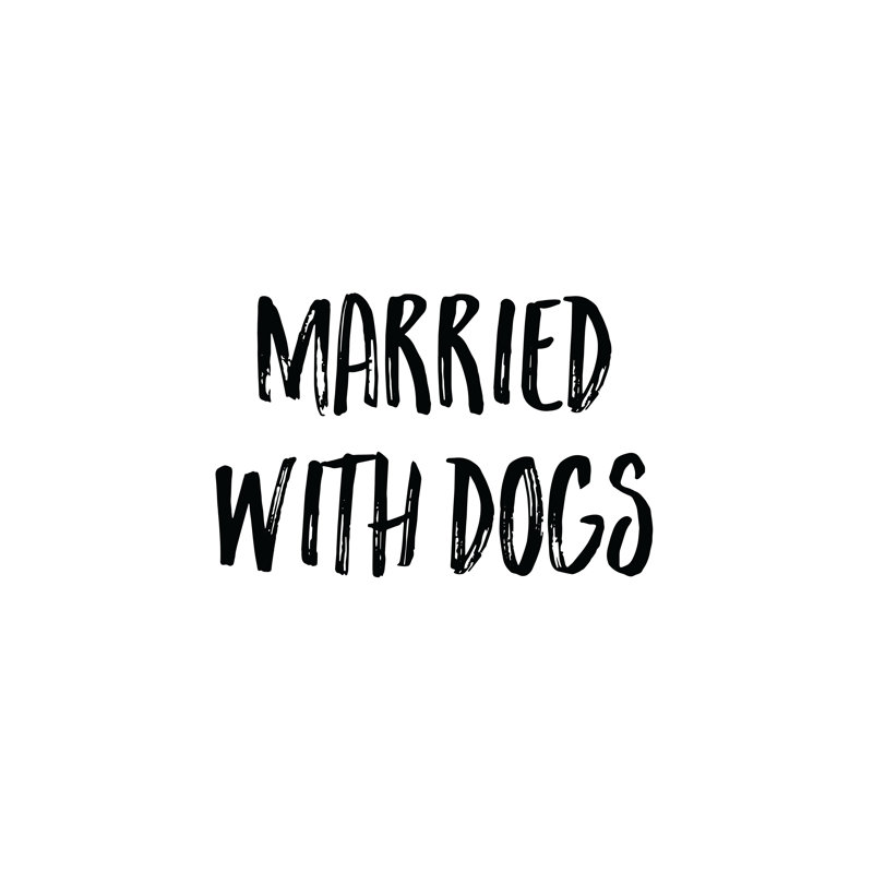 Married With Dogs - Wrapped Canvas Print, 30cm H x 30cm W x 3.8cm D