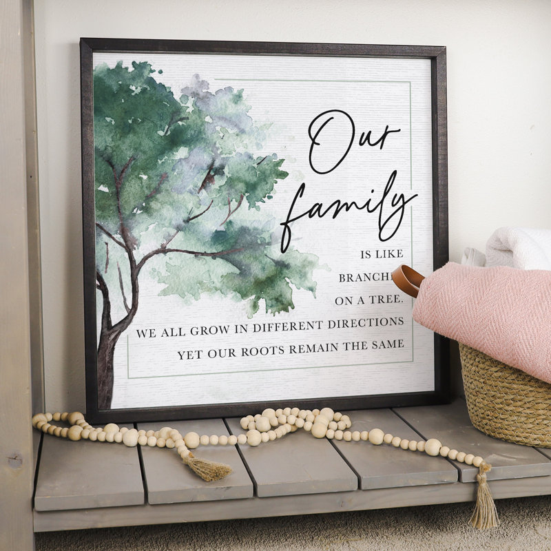 Our Family Tree, 24" H x 24" W