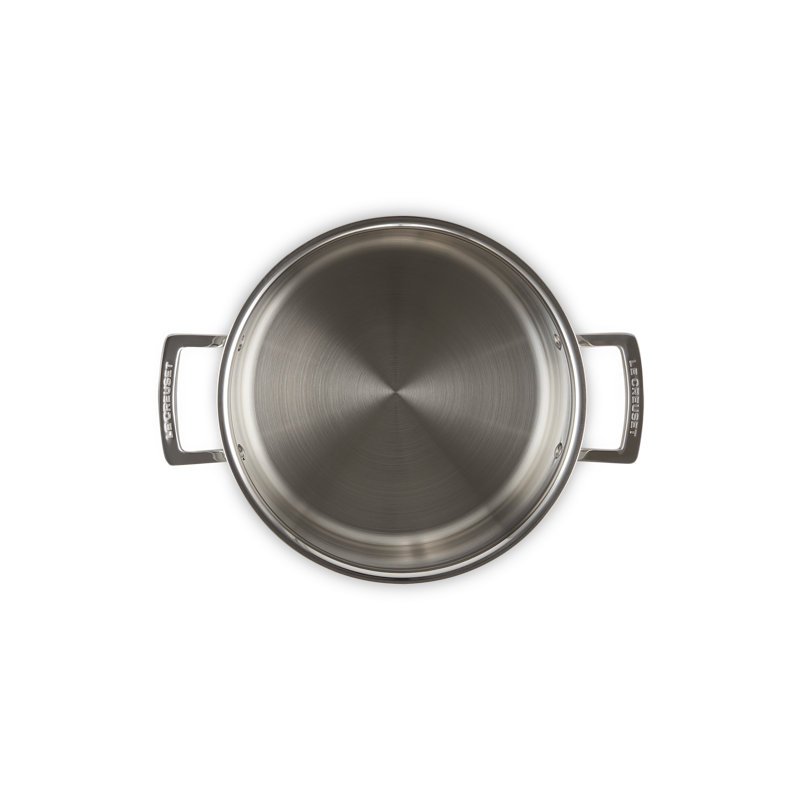 Le Creuset Classic Stainless Steel Deep Round Stockpot, 6.25 quarts