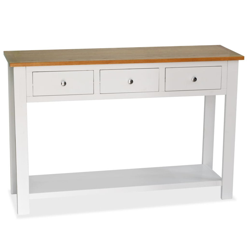 Console pour table d'entrée et table d'appoint pour couloir en bois de chêne massif