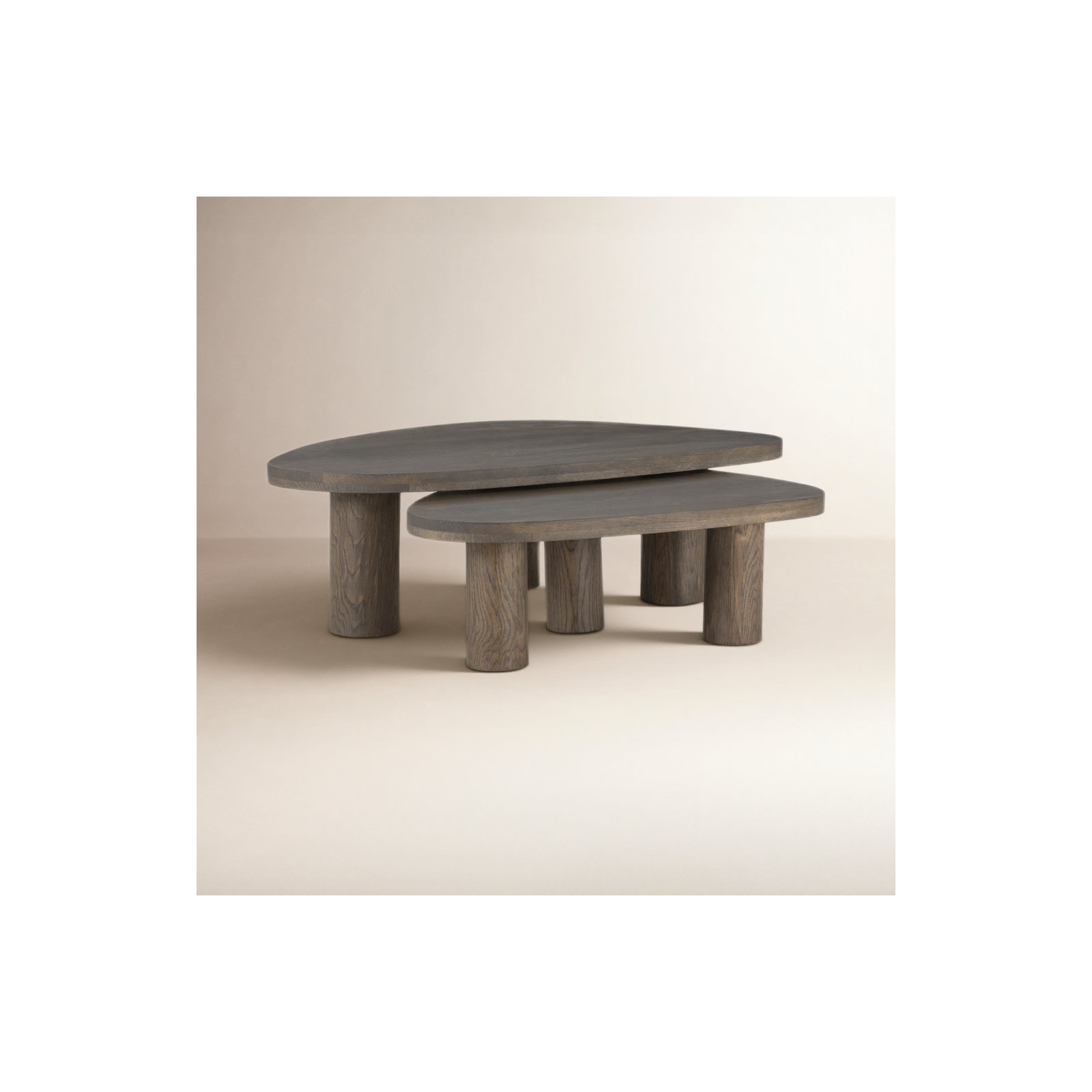 Hurtt Coffee Table Set-Grey Tobacco Oak, Gray Tobacco Oak