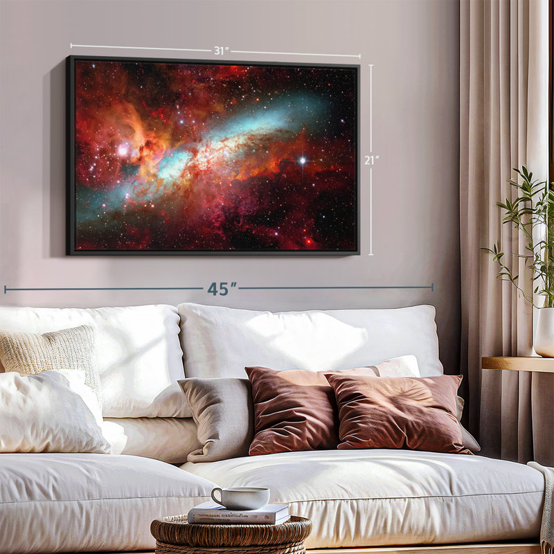 Impression sur toile Galaxy, H 21 po x l 31 po