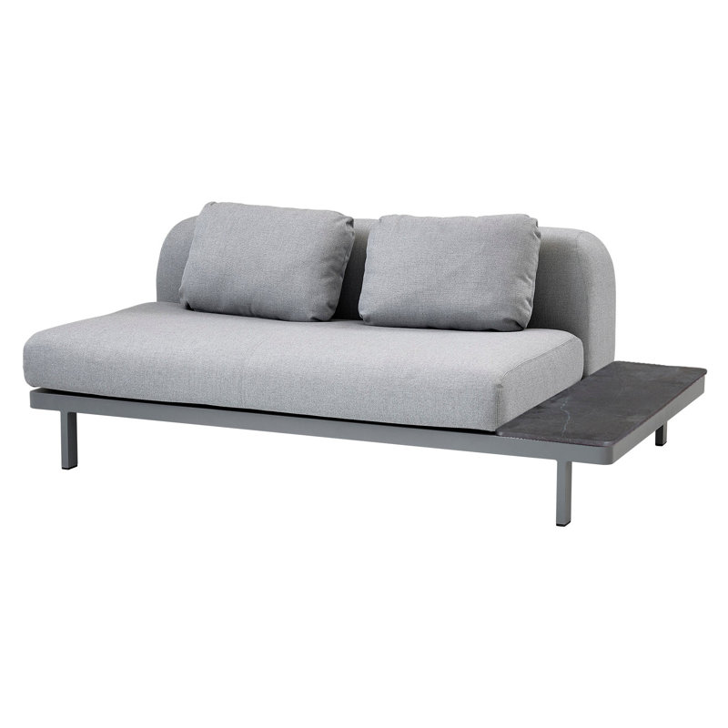 Space 2-Seater Module Sofa - Gray/Gray/Fossil Gray, Light Gray/Dark Gray