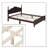 Elegant Vintage Wooden Platform Bed Frame with Center Support Legs-932849190-932849189
