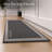 Two-Tone Black Kitchen Runner Rug 20x48-121861076-121861077