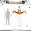 Décoration pour l'extérieur 86,5 po H 86,25 po avec 220 lumières DEL blanc chaud (Halloween)