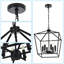 Luminaire suspendu de style lanterne à 6 lumières Hirra-381289853