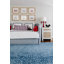 Wool Abstract Area Rug in Blue/White-856133074