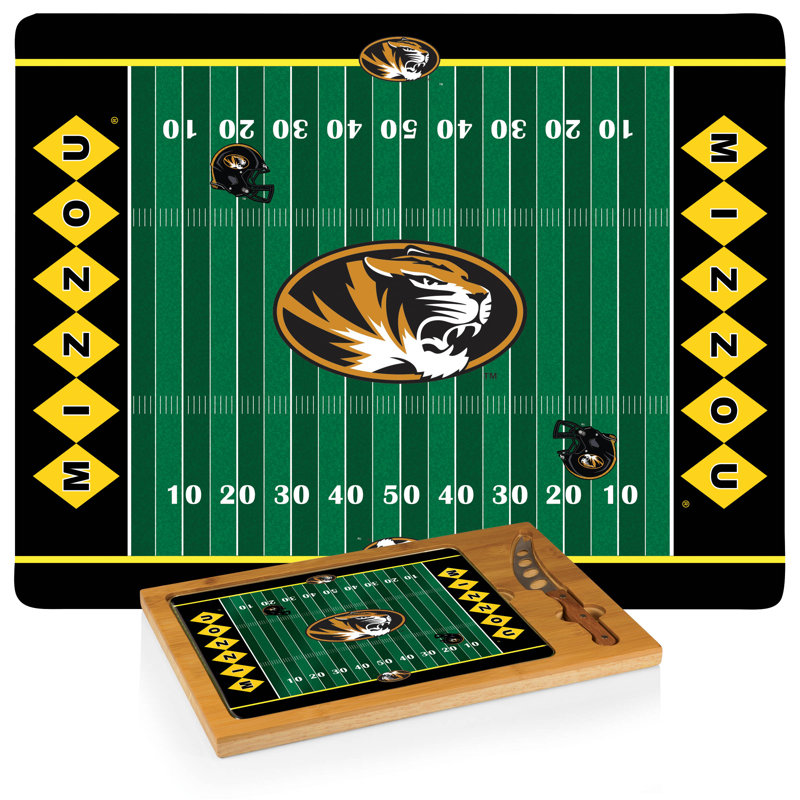 Plateau pour le fromage à couper icône de football ncaa, Tigers de l'Université du Missouri