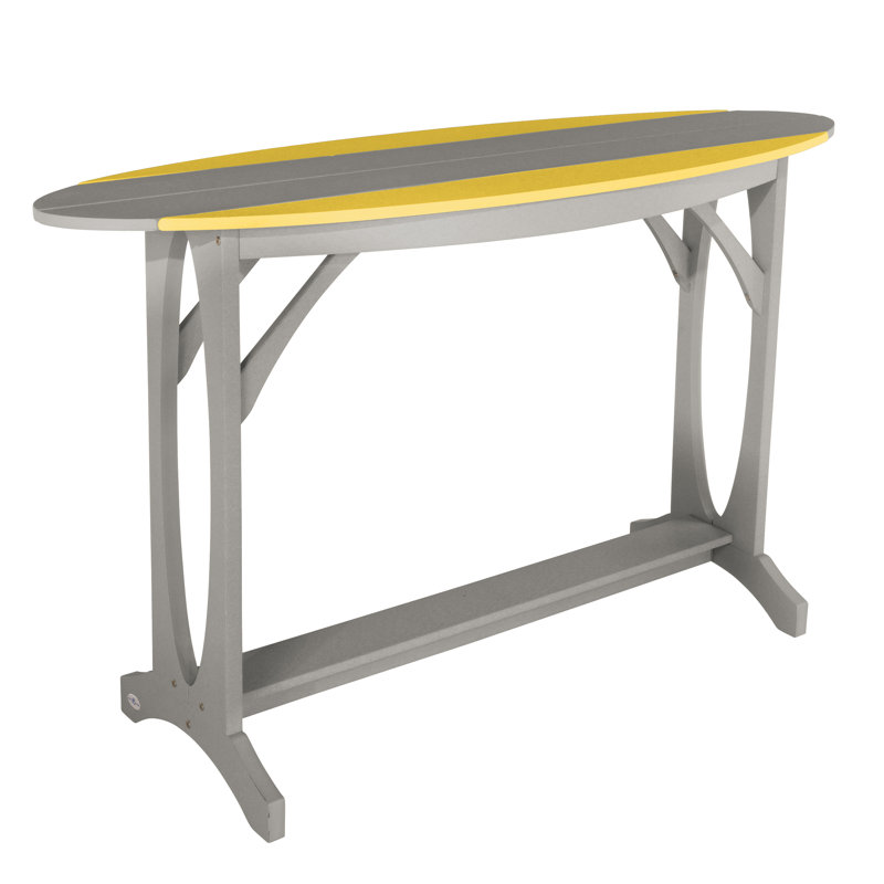 Table à hauteur de bar Shoreline, Jaune rayon de soleil / gris anse