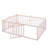 Diocles Metal Floor Bed Frame with Fence & Door-887592368-887592374