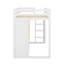 Lit mezzanine en bois avec garde-robe, tablettes et armoire-501571879-501571877