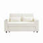 Canapé-lit convertible de 61,4 po avec causeuse convertible et dossier réglable pour le salon-1124669917