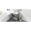 Lavabo de salle de bain moderne élégant en céramique 24 po avec tablette ouverte en bois massif-1182155876-1182155898