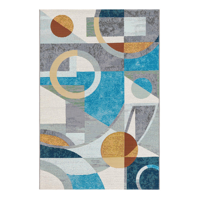 Keazia Indoor/Outdoor Area Rug, Rectangle 4'1" x 6'1"