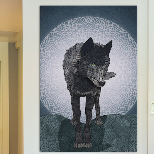 « watcher », impression sur toile tendue, H 40 po x l 26 po x P 1,5 po, Toile tendue, Pas de tapis