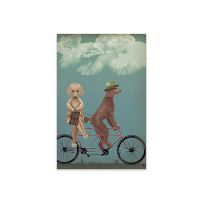 " Poodle Tandem " by Fab Funky