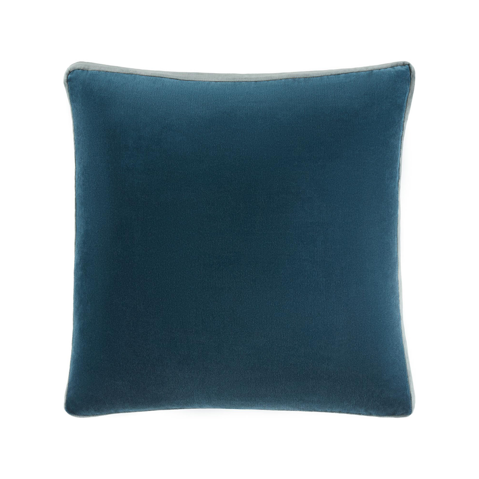  Nicholas Cotton Throw Pillow, Blue/Gray, 18" x 18", Pillow Cover Only - No Insert