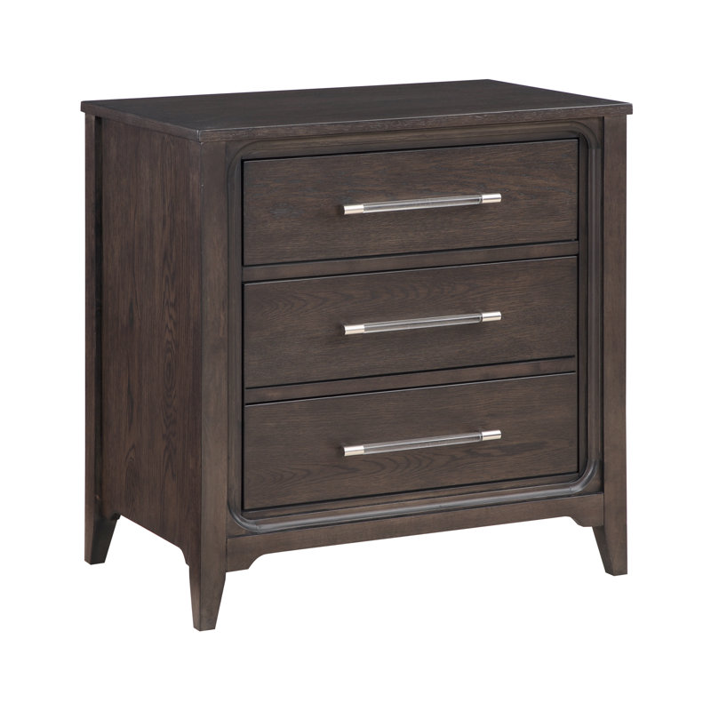 26.75" Two Drawer Nightstand, Expresso