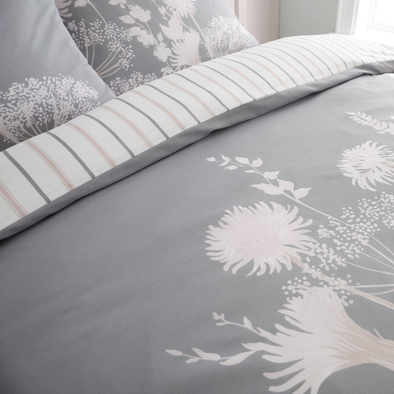 Machine Woven Sheet Set, Pink Grey