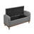Mid-Century Modern Lift Top Upholstered Tufted Storage Bench With Foam Cushioned Seat And Interior Storage-128632606