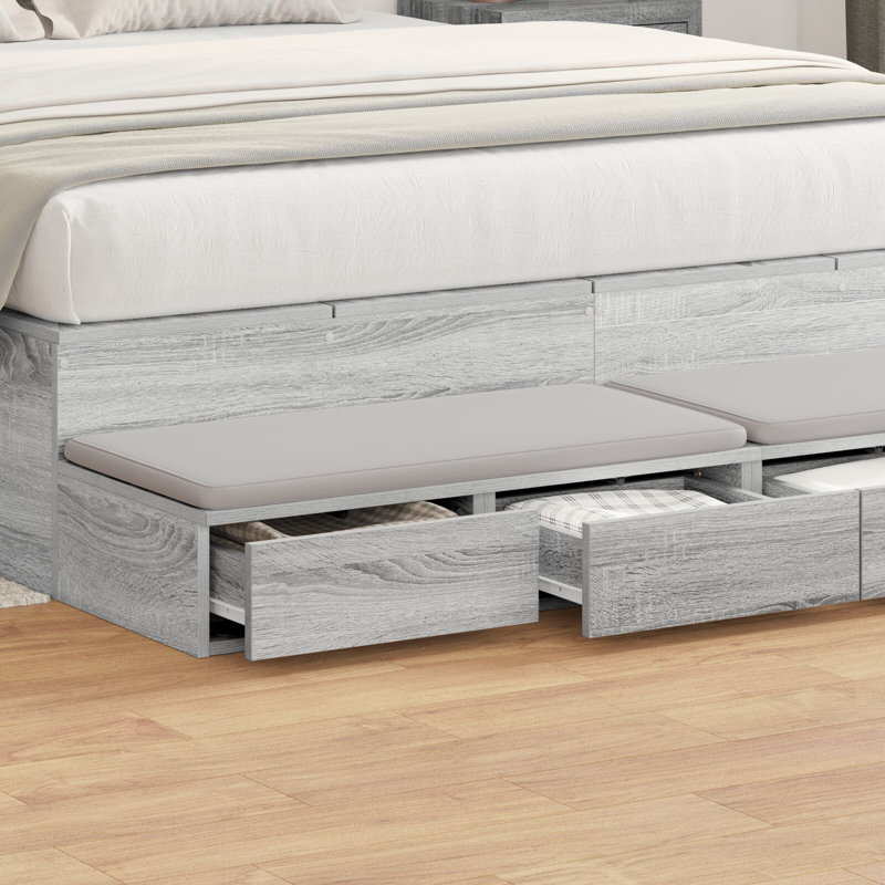 Underbed Storage Drawers, 16.5 H x 140 L x 36.5 W cm, Grey Sonoma