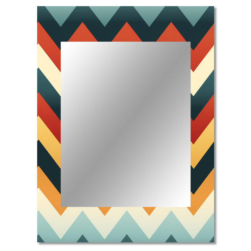 Motif à chevron rétro Montijo, 40 po x 30 po