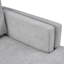 Chaise longue convertible rembourrée en chenille avec accoudoirs double couche Bexley-128836548