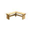 Solid Wood Outdoor Bench