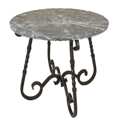Gray Rock Side Table