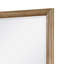 Miroir de coiffeuse Seny, finition en placage d'hickory brun, 38 x 42