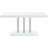 Creston White High Gloss And Chrome Rectangular Dining Table