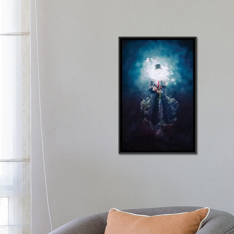 « patience », impression sur toile, H 26 po x l 18 po x P 1,5 po, Toile avec cadre noir