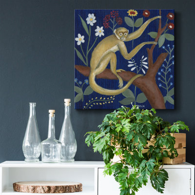 Venezia Monkey Garden II - peinture sur toile tendue