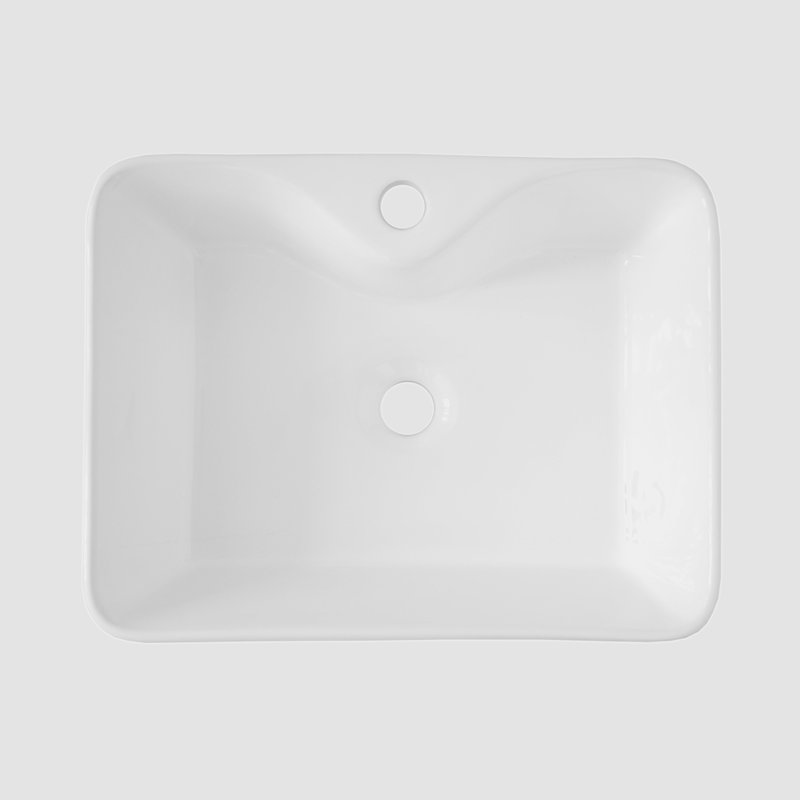 Go Peak Track 15'' Ceramic Rectangular Bathroom Sink